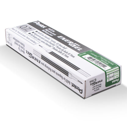 Refill Ink - For EnerGel Gel Pen, 0.7mm Metal Tip, Medium, Forest Green Ink (LR7-D3)