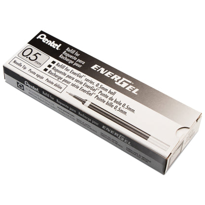 Refill Ink - For EnerGel Gel Pen, 0.5mm Needle Tip, Fine, Black Ink (LRN5-A)