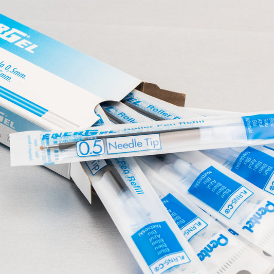 Refill Ink - For EnerGel Gel Pen 0.5mm Needle Tip, Fine, Blue Ink (LRN5-C)