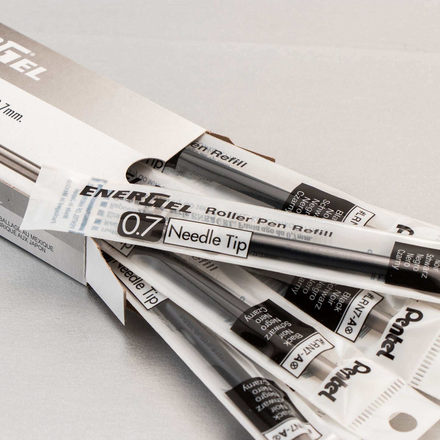Refill Ink - For EnerGel Gel Pen 0.7mm Needle Tip, Medium, Black Ink (LRN7-A)