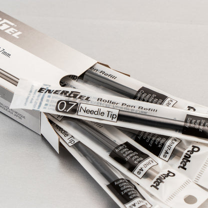Refill Ink - For EnerGel Gel Pen 0.7mm Needle Tip, Medium, Black Ink (LRN7-A)