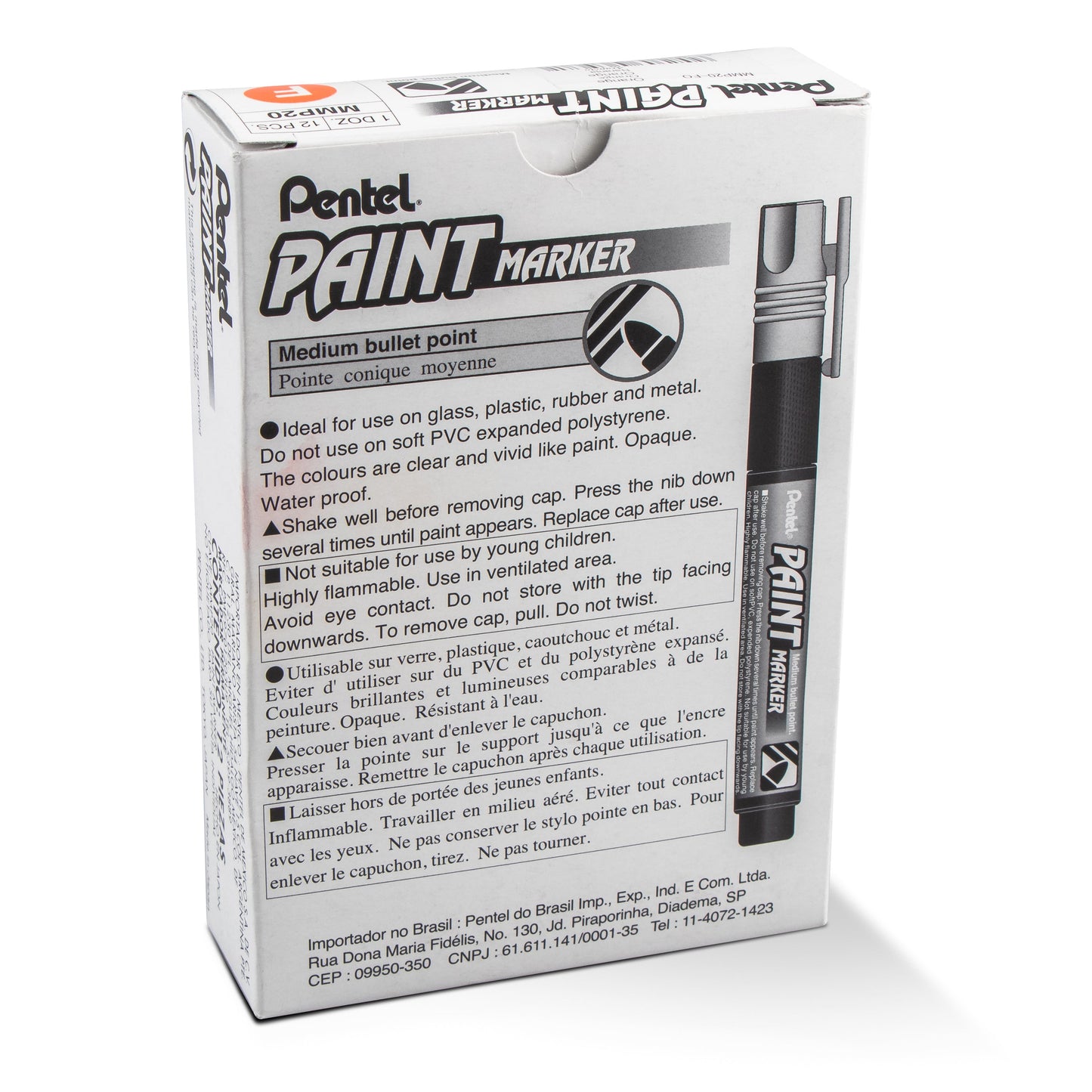 Paint Markers, Medium Bullet Point, Orange Ink (MMP20-F)