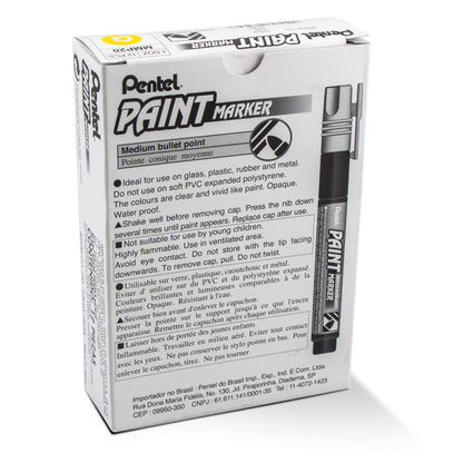 Paint Markers, Medium Bullet Point, Yellow Ink (MMP20-G)