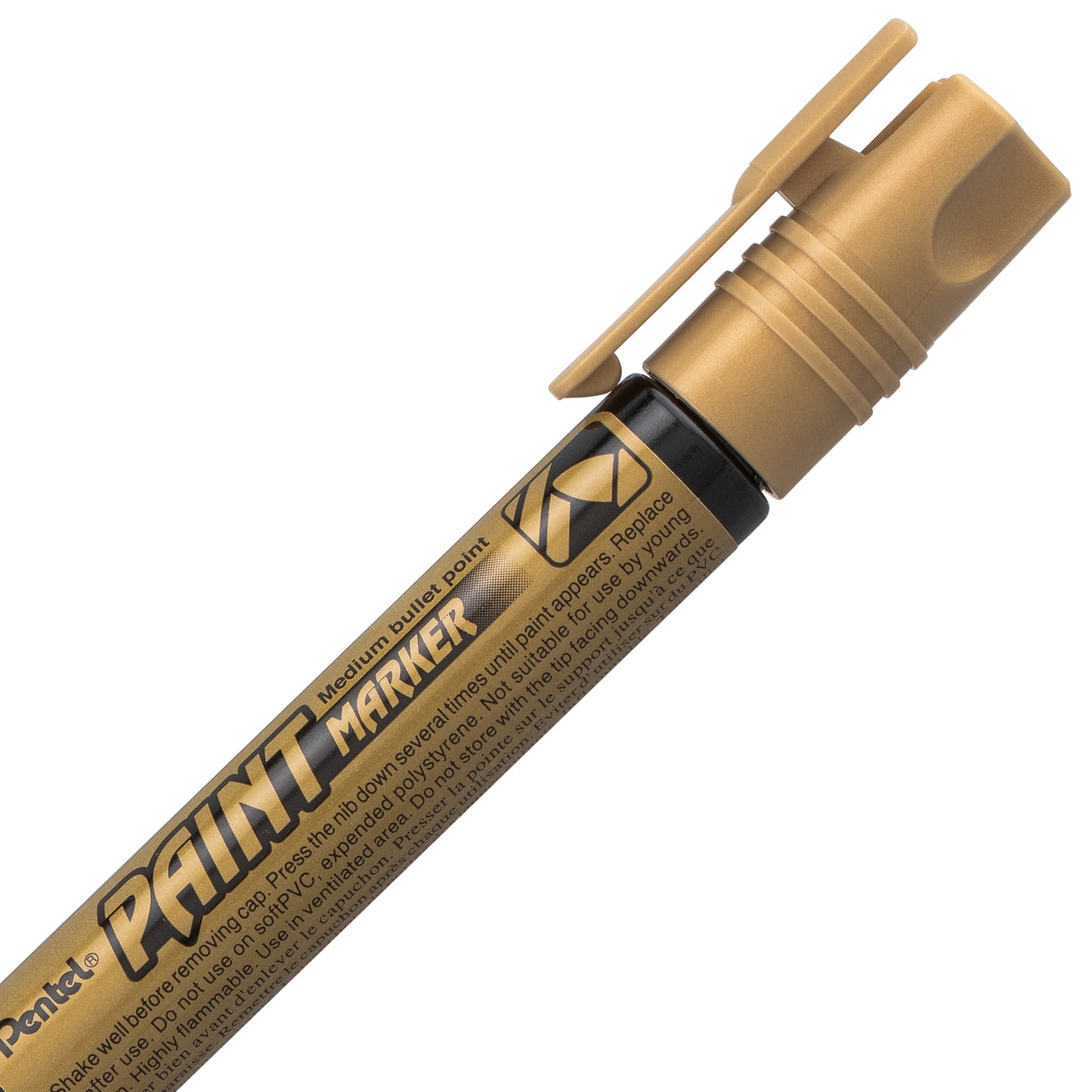 Paint Markers, Medium Bullet Point, Gold Ink (MMP20-X)