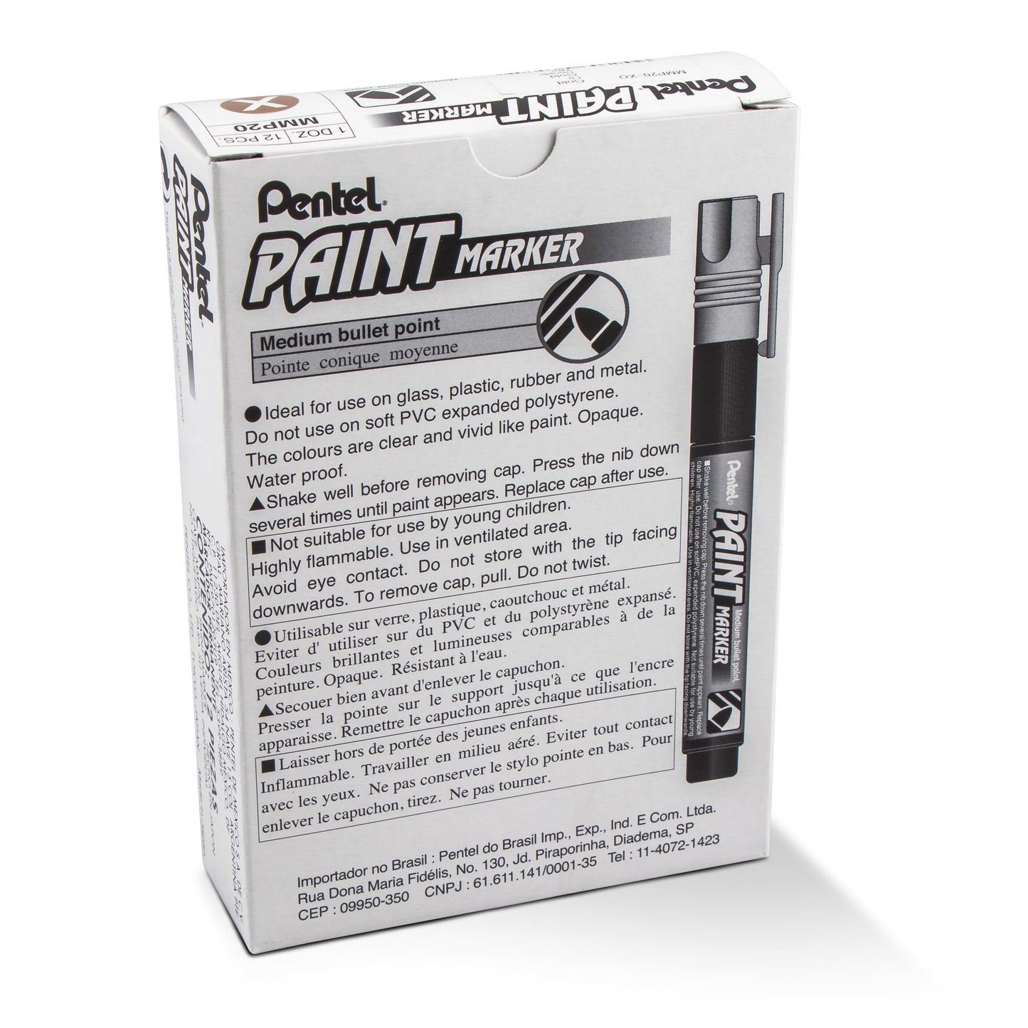 Paint Markers, Medium Bullet Point, Gold Ink (MMP20-X)