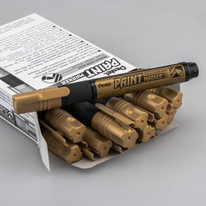 Paint Markers, Medium Bullet Point, Gold Ink (MMP20-X)