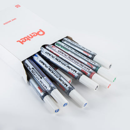 Markathon Pump Dry Erase Marker, Chisel Tip, Assorted Ink (3/A,3/B,3/C,3/D), Mixed OS (MWL6SX-12M)