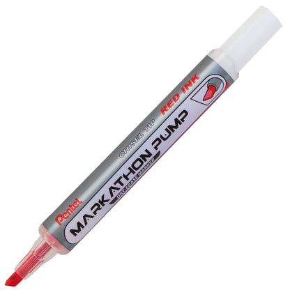 Markathon Pump Dry Erase Marker, Chisel Tip, Red Ink (MWL6SX-B)