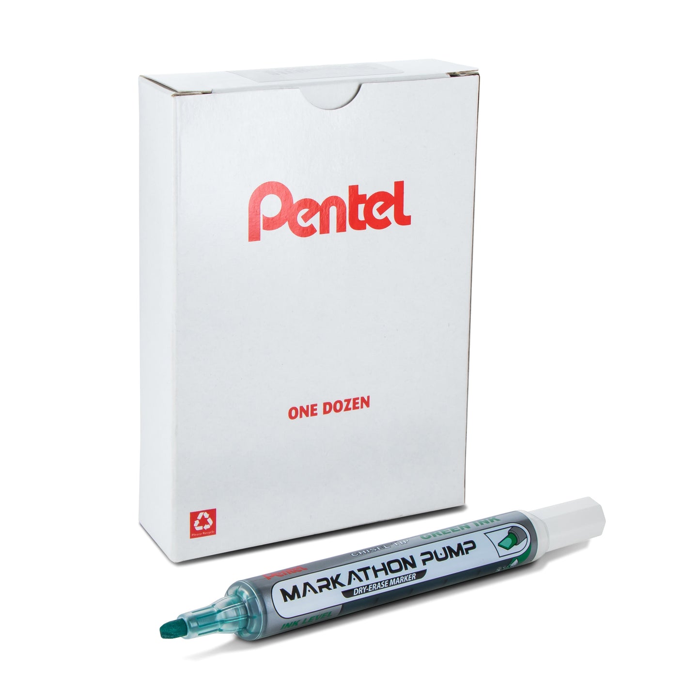 Markathon Pump Dry Erase Marker, Chisel Tip, Green Ink (MWL6SX-D)