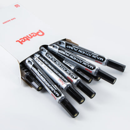 Markathon Pump Permanent Marker, Chisel Tip, Black Ink (NLF60X-A)