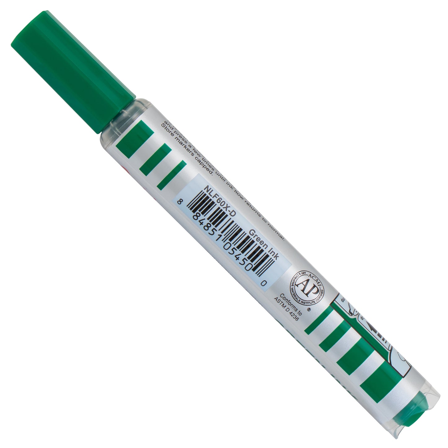 Markathon Pump Permanent Marker, Chisel Tip, Green Ink (NLF60X-D)