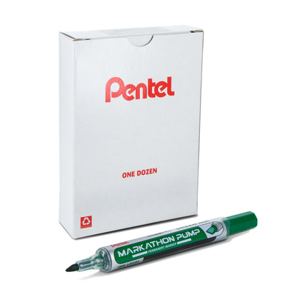Markathon Pump Permanent Marker, Chisel Tip, Green Ink (NLF60X-D)