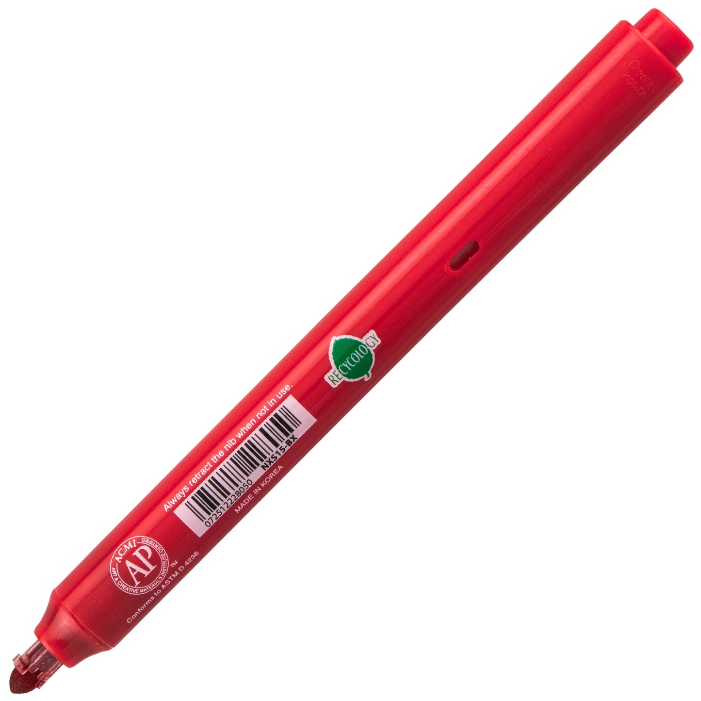 Handy-Line S Retractable  Permanent Marker, Fine Bullet Tip, Red Ink (NXS15-B)