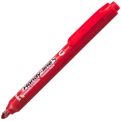 Handy-Line S Retractable  Permanent Marker, Fine Bullet Tip, Red Ink (NXS15-B)