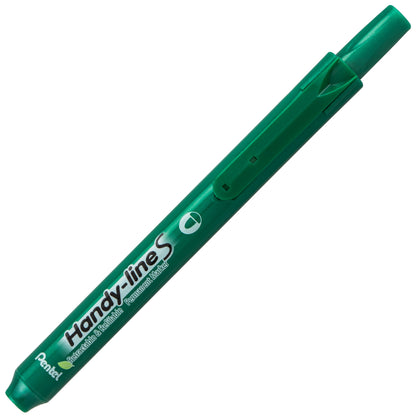 Handy-Line S Retractable  Permanent Marker, Fine Bullet Tip, Green Ink (NXS15-D)