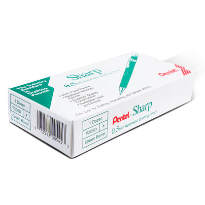 Sharp Mechanical Pencil (0.5mm), Green Barrel (P205D)