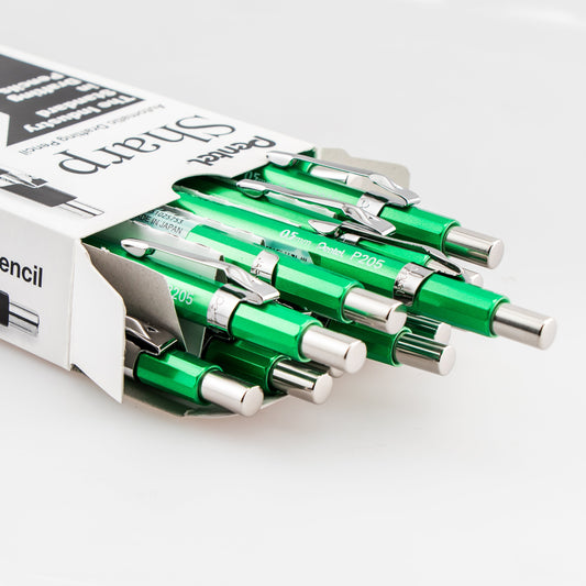 Sharp Mechanical Pencil, (0.5mm), Metallic Green Barrel (P205MD)