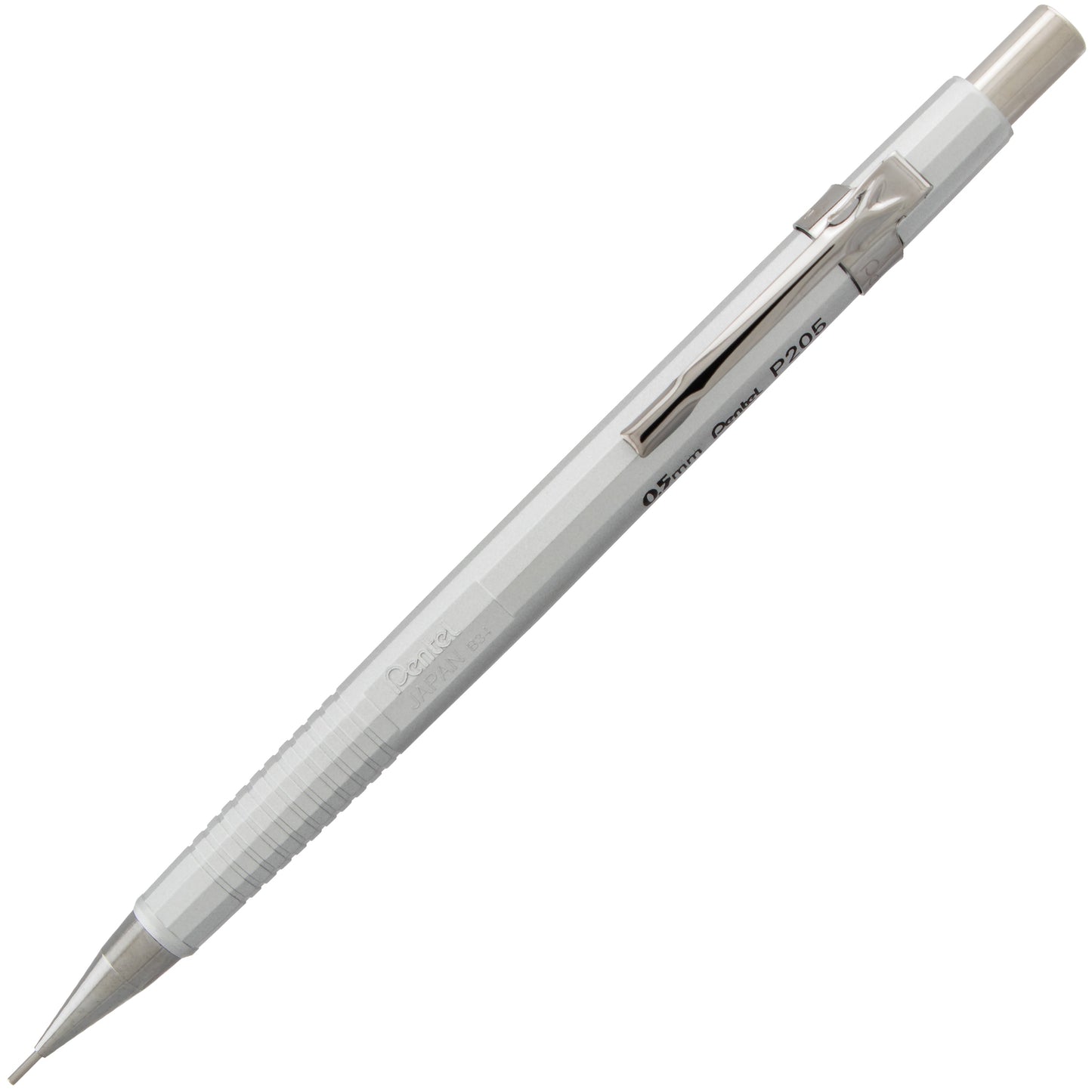 Sharp Mechanical Pencil, (0.5mm), Metallic Silver Barrel (P205Z)
