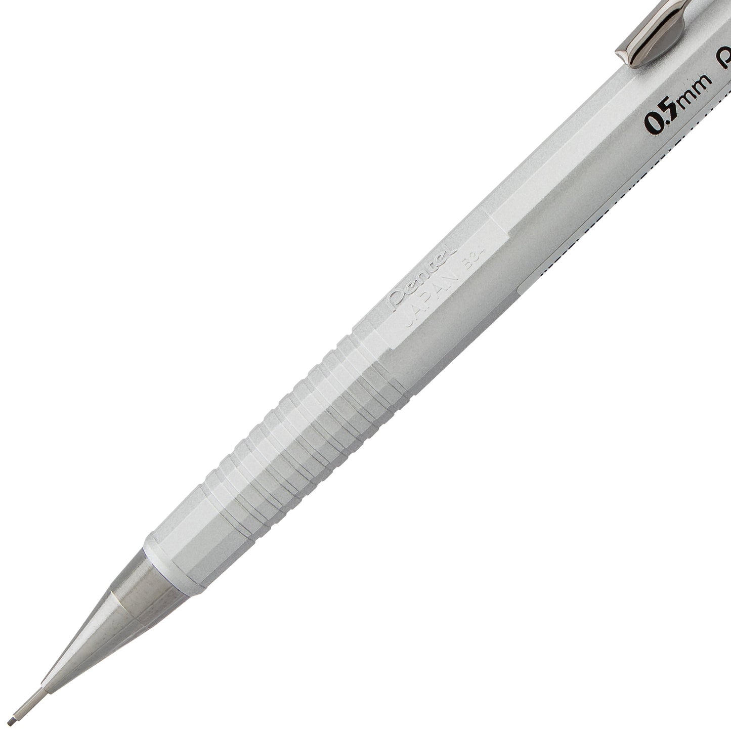 Sharp Mechanical Pencil, (0.5mm), Metallic Silver Barrel (P205Z)