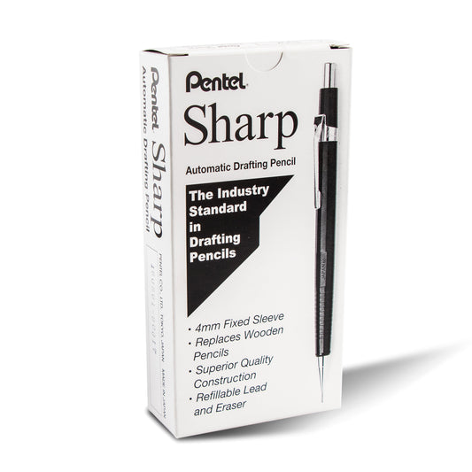 Sharp Mechanical Pencil, (0.5mm), Metallic Silver Barrel (P205Z)