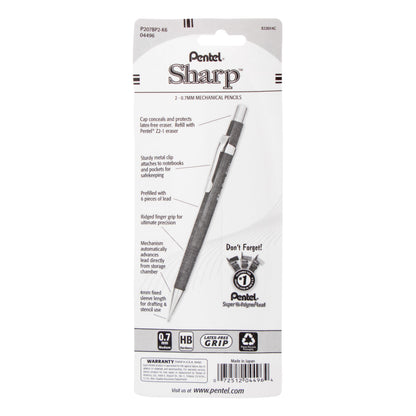 Sharp Mechanical Pencil (0.7mm) 2-Pk (P207BP2-K6)