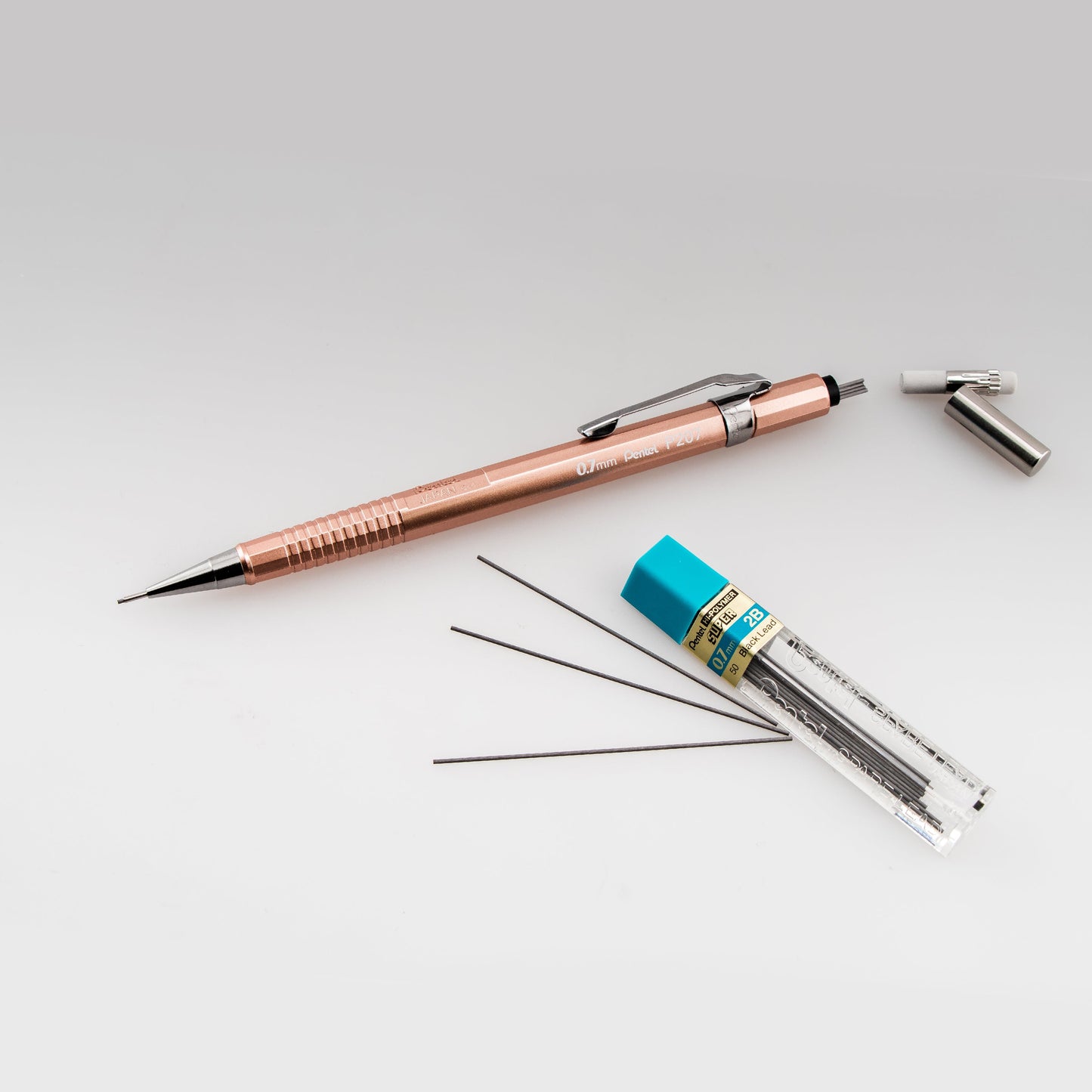 Sharp Mechanical Pencil (0.7mm) Metallic Copper Barrel (P207MY)