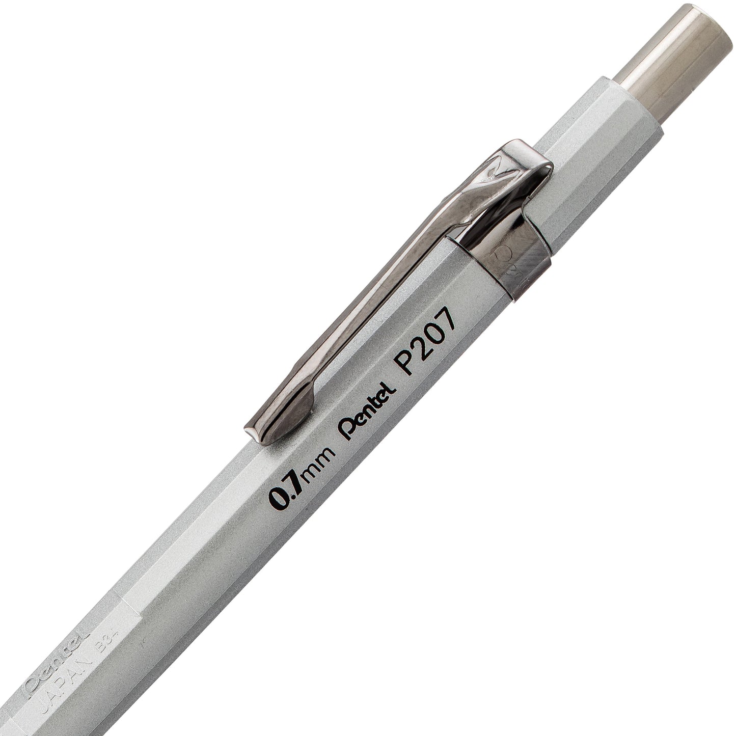 Sharp Mechanical Pencil (0.7mm) Metallic Silver Barrel (P207Z)
