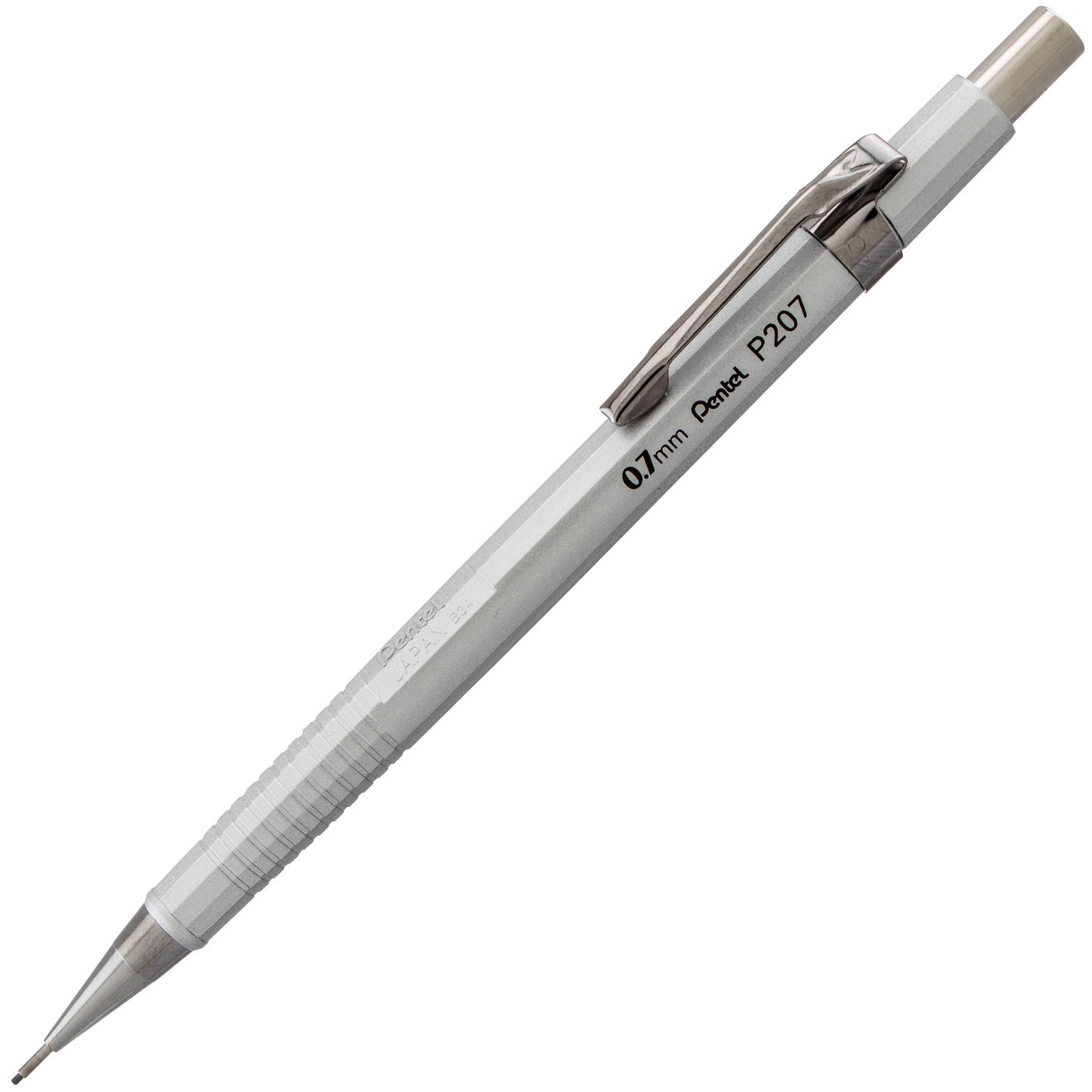 Sharp Mechanical Pencil (0.7mm) Metallic Silver Barrel (P207Z)