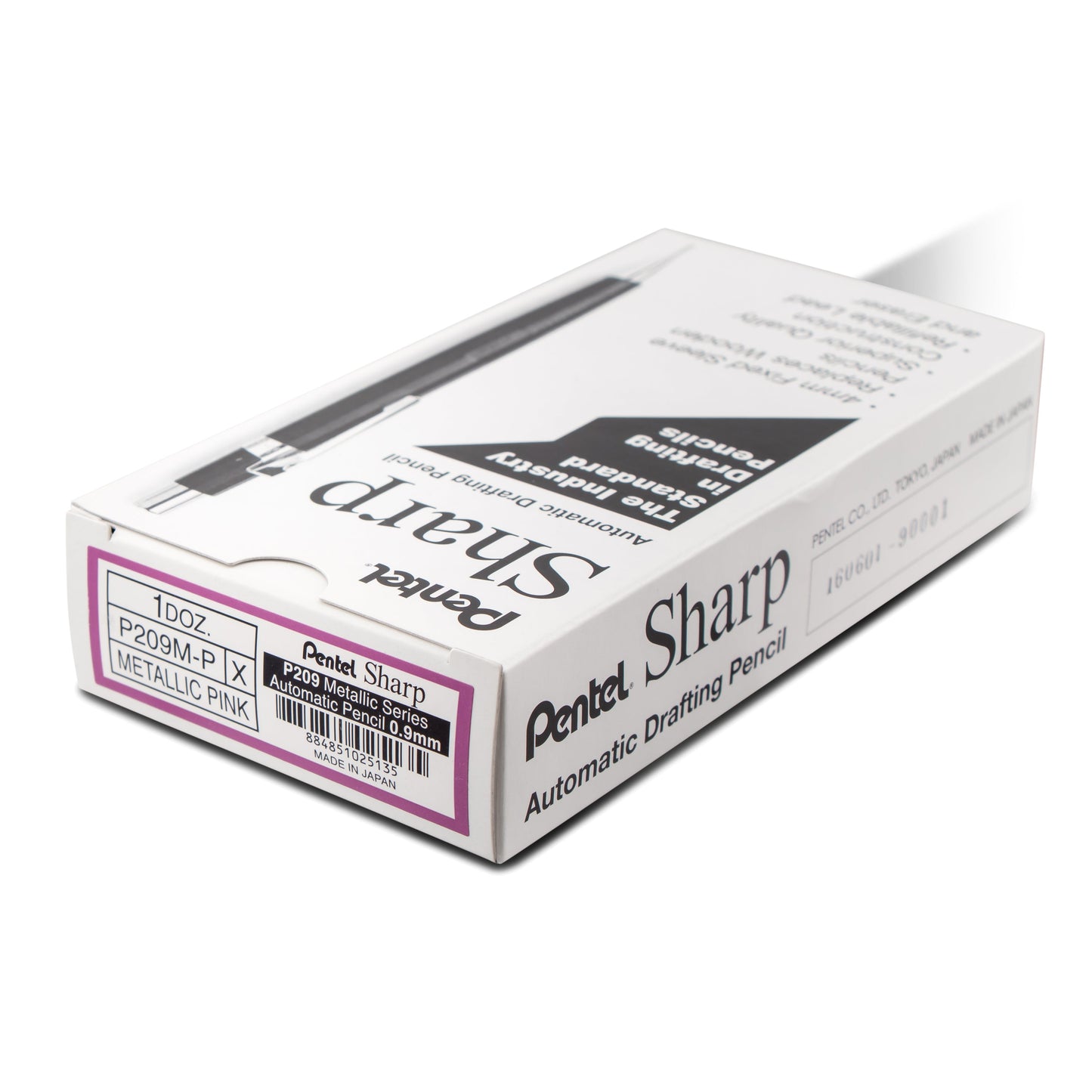 Sharp Mechanical Pencil, (0.9mm), Metallic Dark Pink Barrel (P209MP)