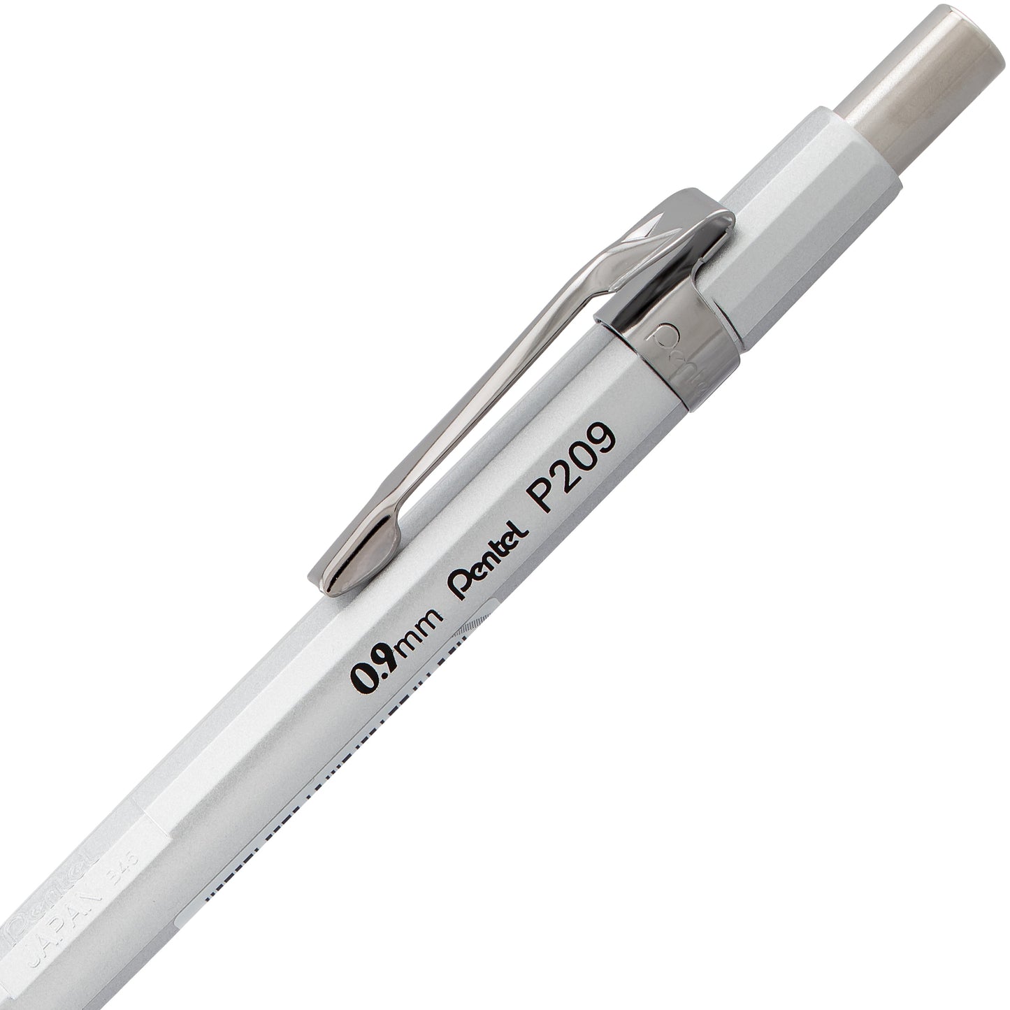 Sharp Mechanical Pencil, (0.9mm), Metallic Silver Barrel (P209Z)