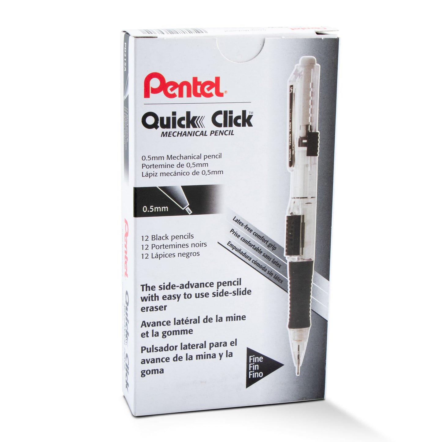 QUICK CLICK Mechanical Pencil (0.5mm), Black Barrel (PD215A)