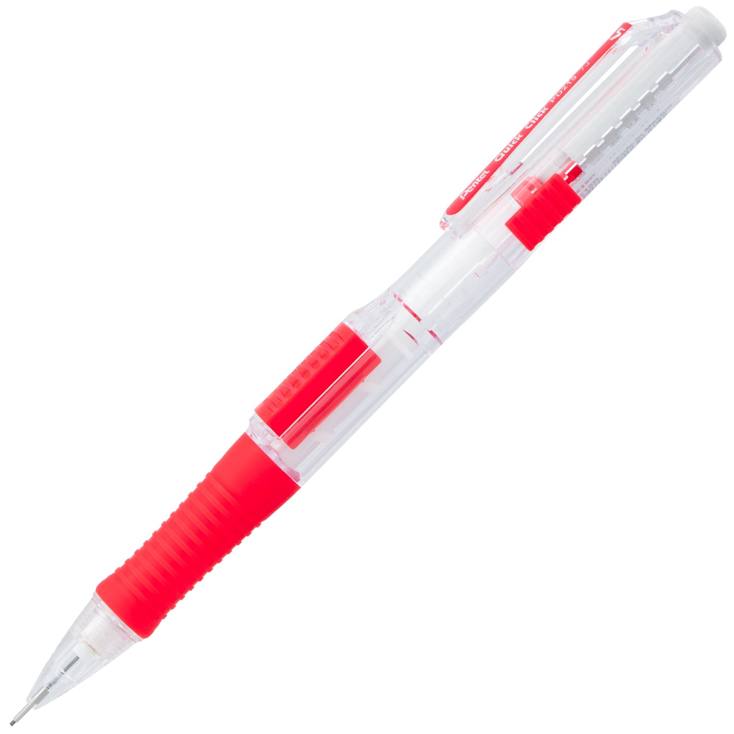 QUICK CLICK Mechanical Pencil (0.5mm), Red Barrel (PD215B)