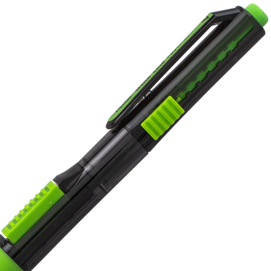 QUICK CLICK POP Mechanical Pencil, (0.7mm) Medium 2B Lead, Black Barrel w/Green Trim (PD217AK)