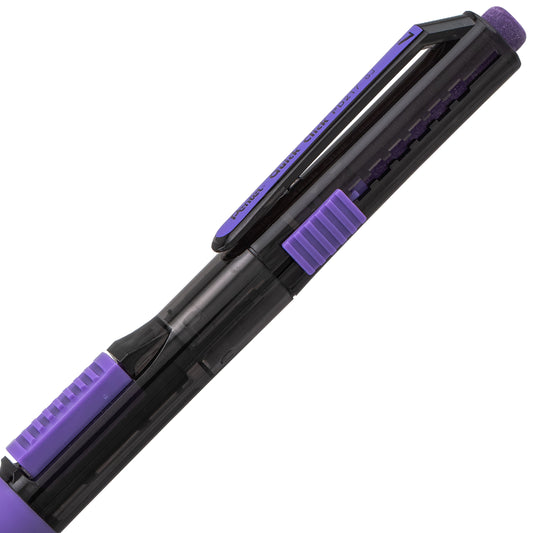 QUICK CLICK POP Mechanical Pencil, (0.7mm) Medium 2B Lead, Black Barrel w/Violet Trim (PD217AV)