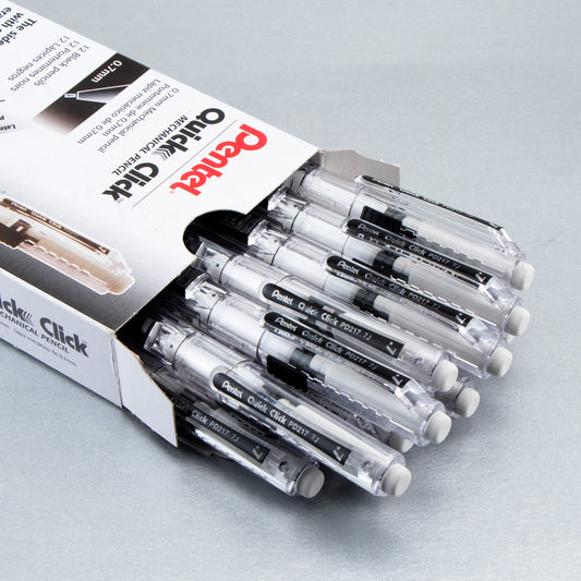 QUICK CLICK Mechanical Pencil (0.7mm), Black Barrel (PD217A)