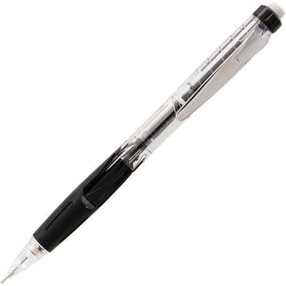 Twist-Erase Click Mechanical Pencil (0.5mm) Clear Barrel, Black Grip (PD275TA)