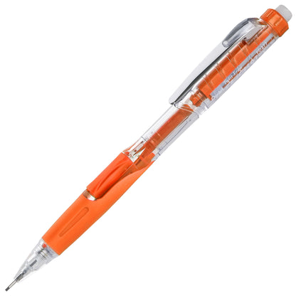 Twist-Erase CLICK  Mechanical Pencil, (0.7mm), Clear Barrel, Orange Grip (PD277TF)