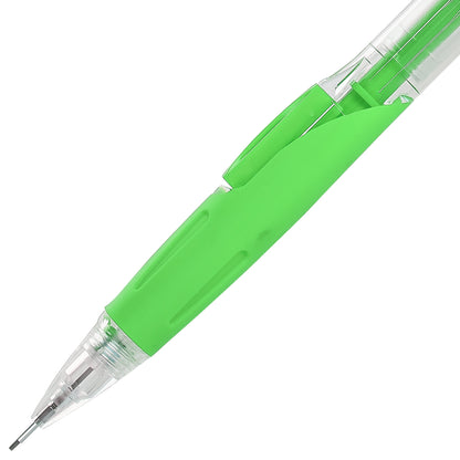 Twist-Erase CLICK  Mechanical Pencil, (0.7mm), Clear Barrel, Lime Green Grip (PD277TK)