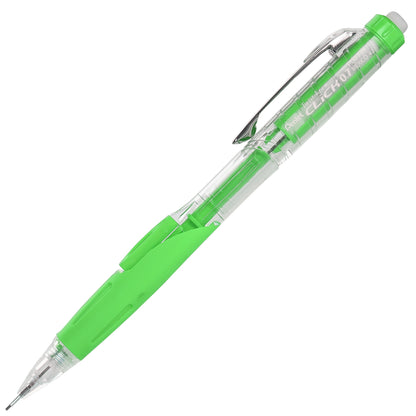 Twist-Erase CLICK  Mechanical Pencil, (0.7mm), Clear Barrel, Lime Green Grip (PD277TK)