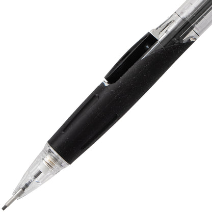 Twist-Erase Click Mechanical Pencil (0.9mm) Clear Barrel, Black Grip (PD279TA)