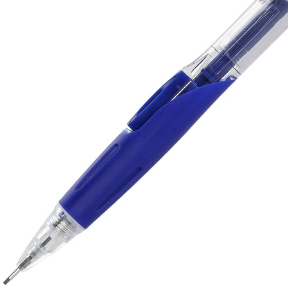 Twist-Erase Click Mechanical Pencil (0.9mm) Clear Barrel, Blue Grip (PD279TC)