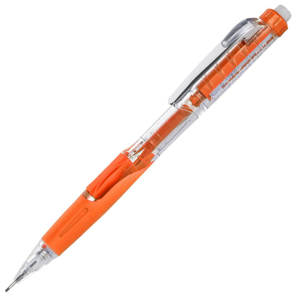 Twist-Erase Click Mechanical Pencil (0.9mm) Clear Barrel, Orange Grip (PD279TF)