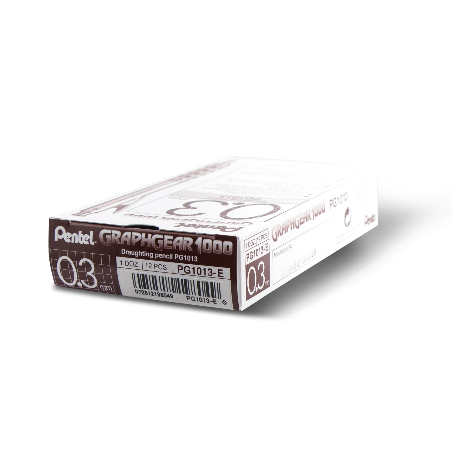 GraphGear 1000 Automatic Drafting Pencil (0.3mm), Brown Accents (PG1013E)