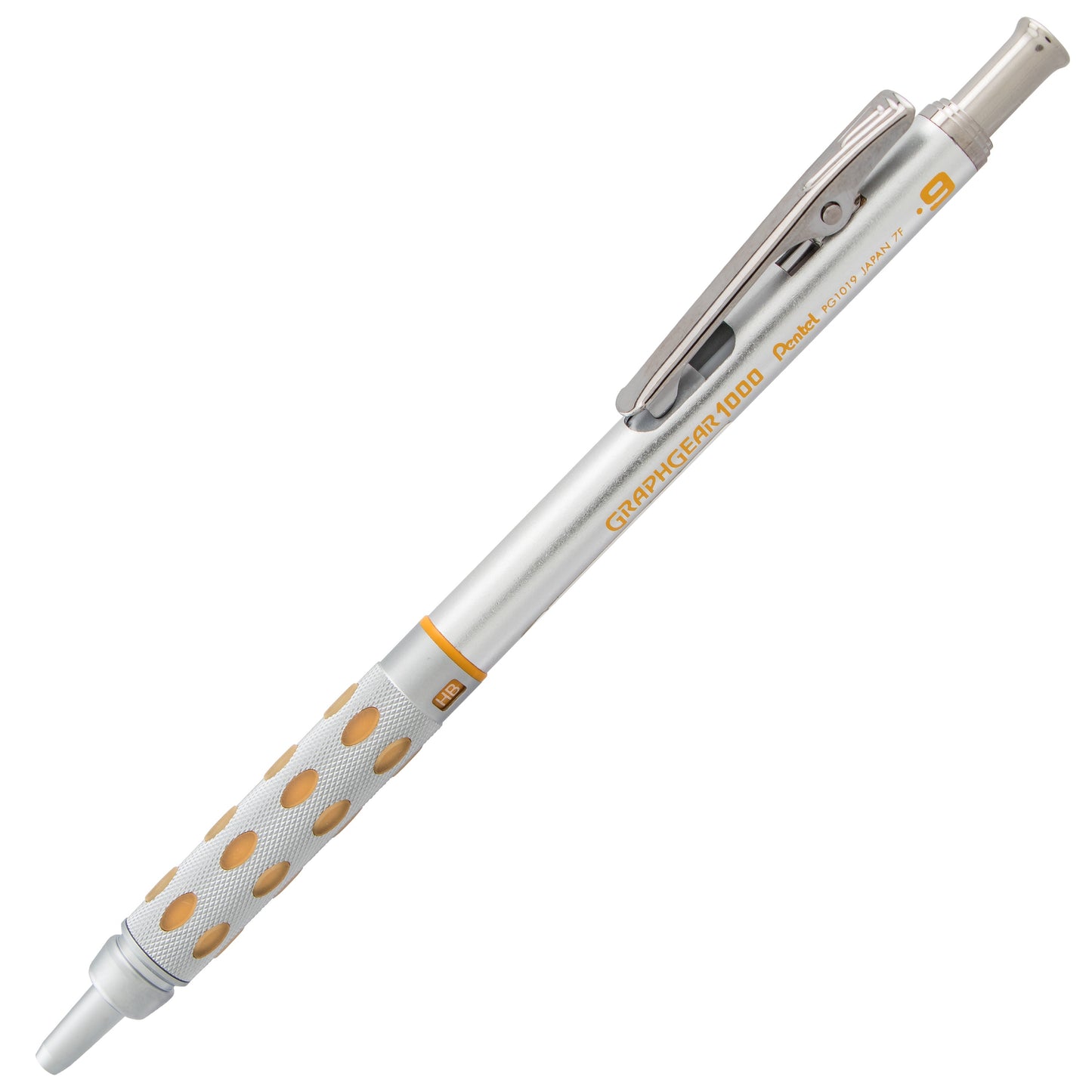 GraphGear 1000 Automatic Drafting Pencil (0.9mm), Yellow Accents (PG1019G)