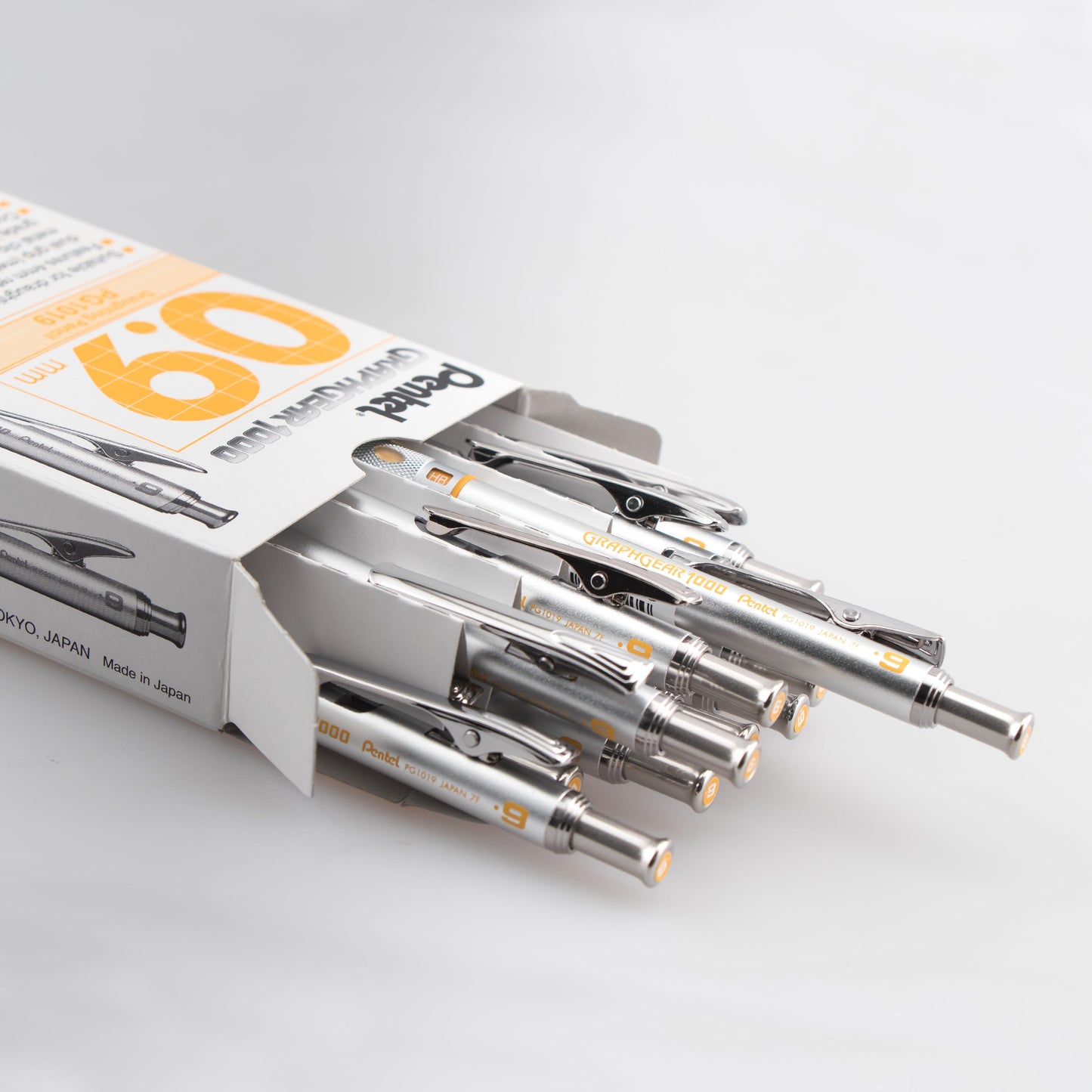 GraphGear 1000 Automatic Drafting Pencil (0.9mm), Yellow Accents (PG1019G)