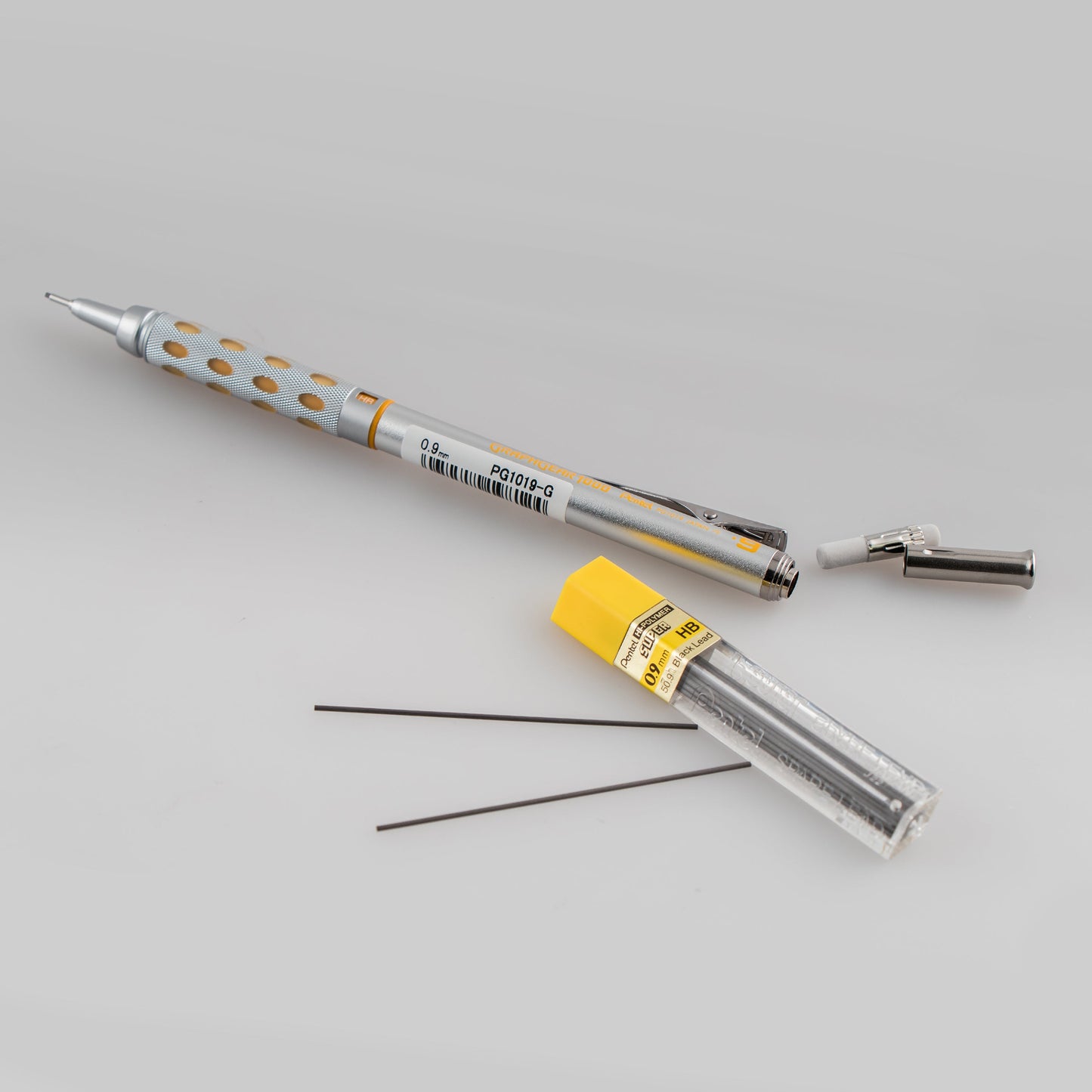 GraphGear 1000 Automatic Drafting Pencil (0.9mm), Yellow Accents (PG1019G)