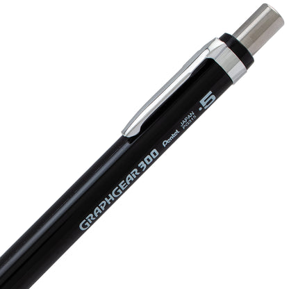 GraphGear 300 Mechanical Pencil, (0.5mm) Fine line, Black Barrel (PG315A)