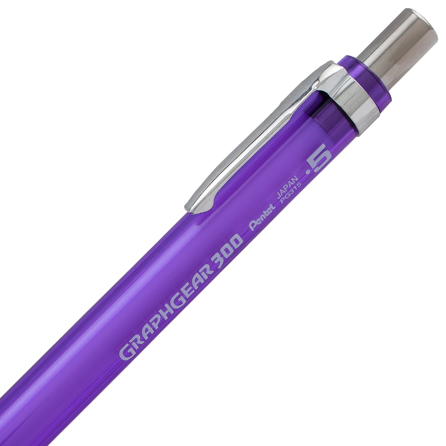 GraphGear 300 Mechanical Pencil, (0.5mm) Fine line, Violet Barrel (PG315TV)