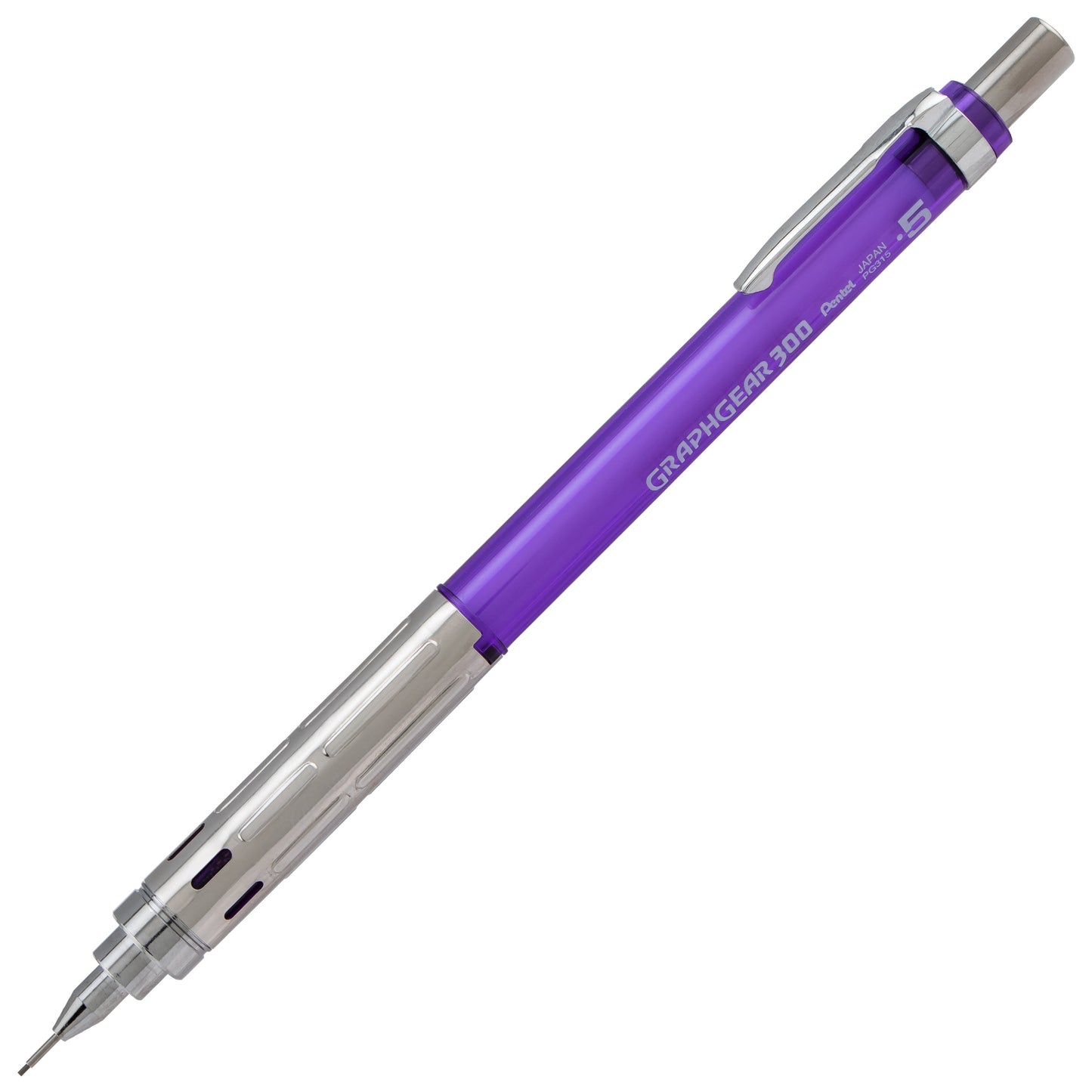 GraphGear 300 Mechanical Pencil, (0.5mm) Fine line, Violet Barrel (PG315TV)
