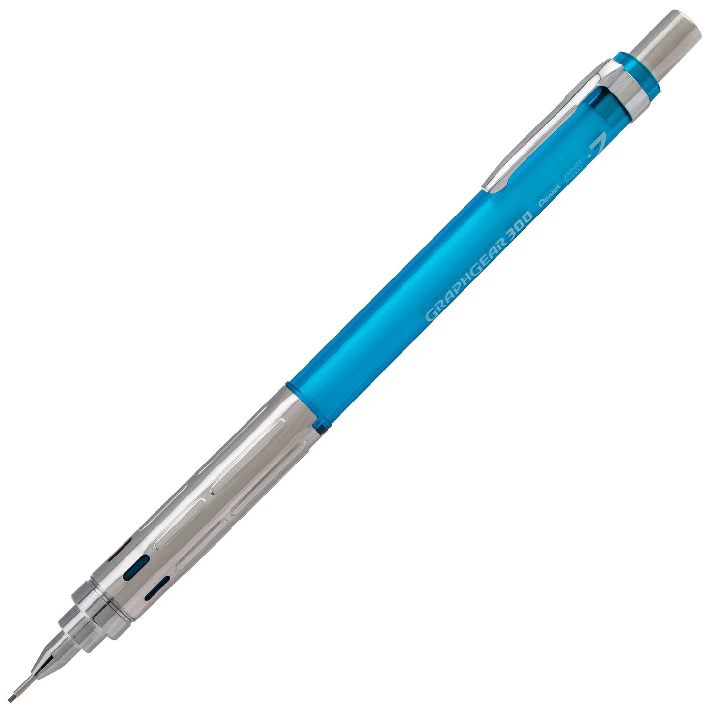 GraphGear 300 Mechanical Pencil, (0.7mm) Medium line, Sky Blue Barrel (PG317TS)